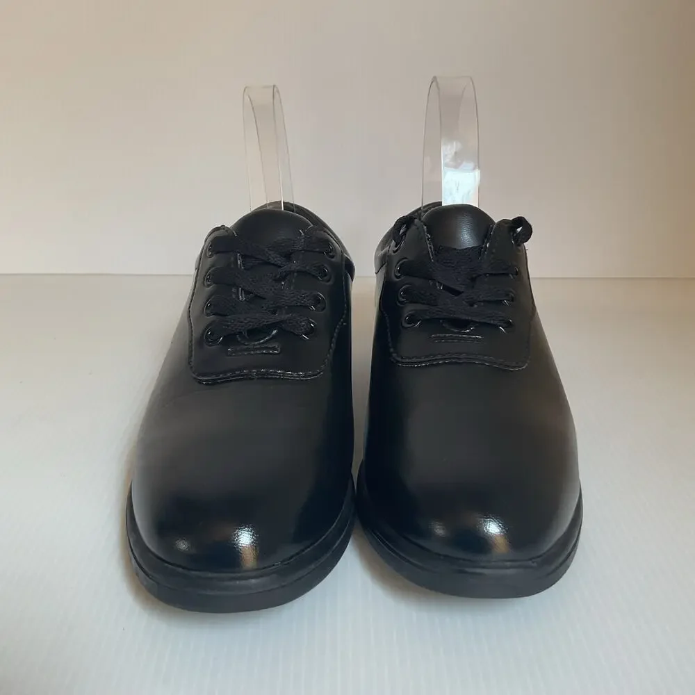 Dinkles Kids Black Dress Shoes Oxford Uniform School Shoes Size 3.5 Youth
